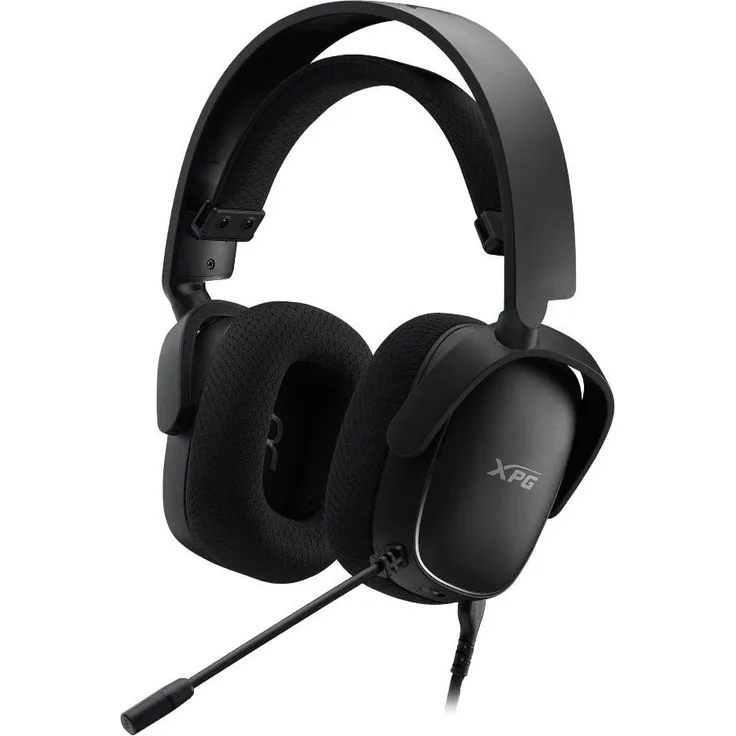 Adata XPG Precog S, Kabelgebundenes Gaming-Headset mit 50-mm-Treibern, Schwarz, 3D-Audio und omnidirektionalem Mikrofon