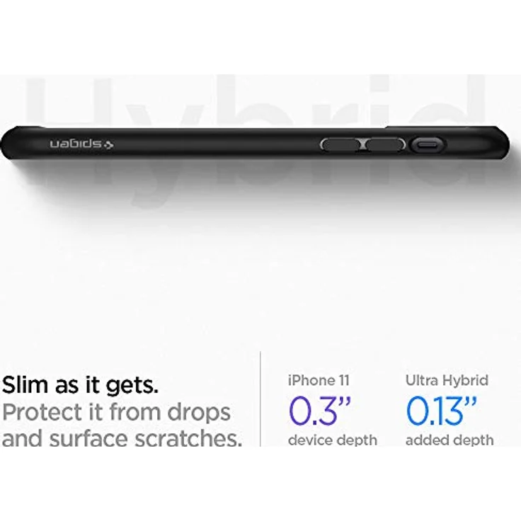Spigen 076CS27186 Ultra Hybrid iPhone 11 Matte Black – Bild 6