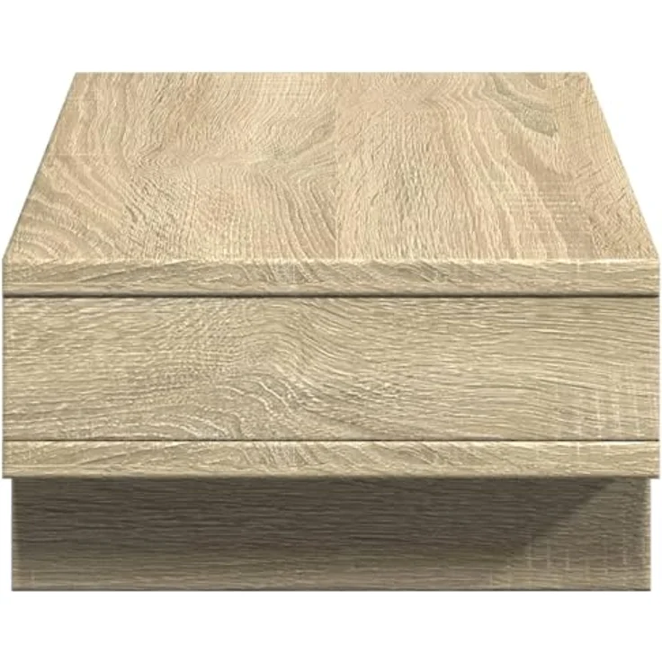 vidaXL Monitorständer Sonoma-Eiche, Holzwerkstoff mit 2 Fächern, 50x27x15 cm, max. Belastbarkeit 25 kg – Bild 5