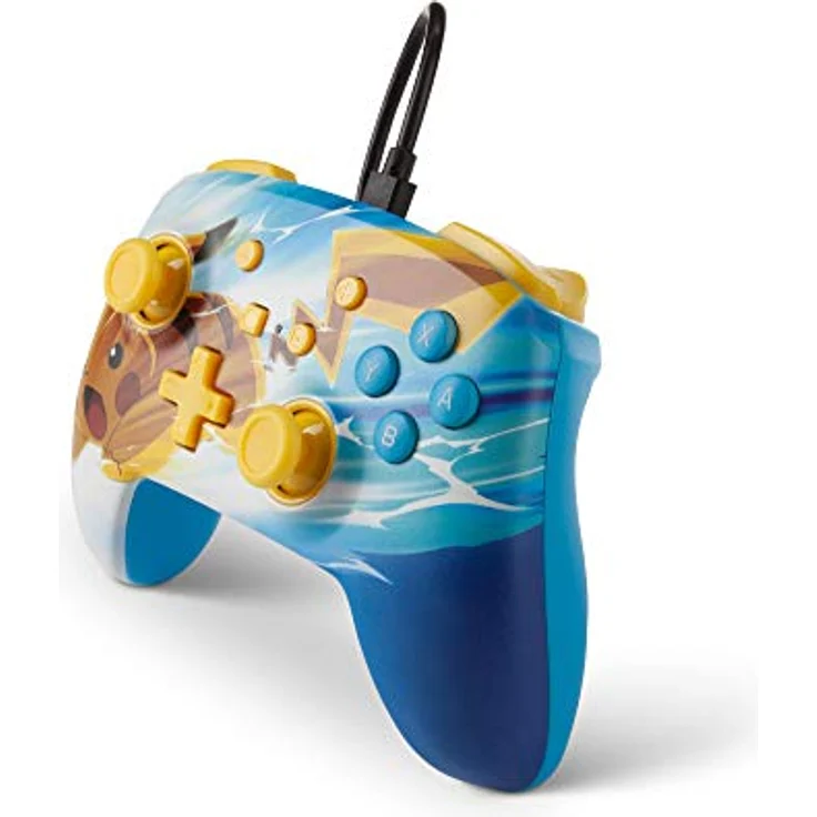PowerA Enhanced Wired Controller - Pikachu Charge Blau, Gelb (1518806-01) (Switch) – Bild 4