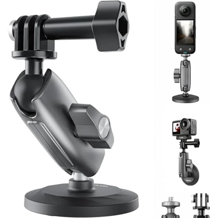 TELESIN CMM-001 Magnetic Mount, flexibler Halter für Actioncams, robust und leicht – Bild 1