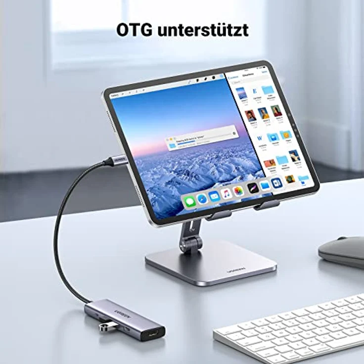 UGREEN Revodok USB C Hub PD100W, 4K HDMI, 3*USB A 3.0 5Gbps USB C Dock - Multiportadapter in Schwarz – Bild 5