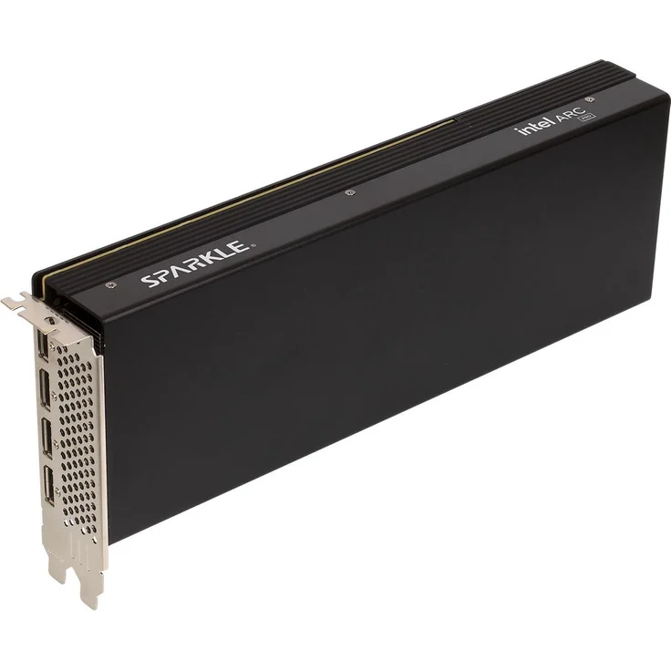 SPARKLE B60 Pro Intel Arc, passive GDDR6 Grafikkarte mit 24.576 MB, 4 Monitor Unterstützung, PCIe 5.0, maximale Auflösung 8192 x 4320 Pixel