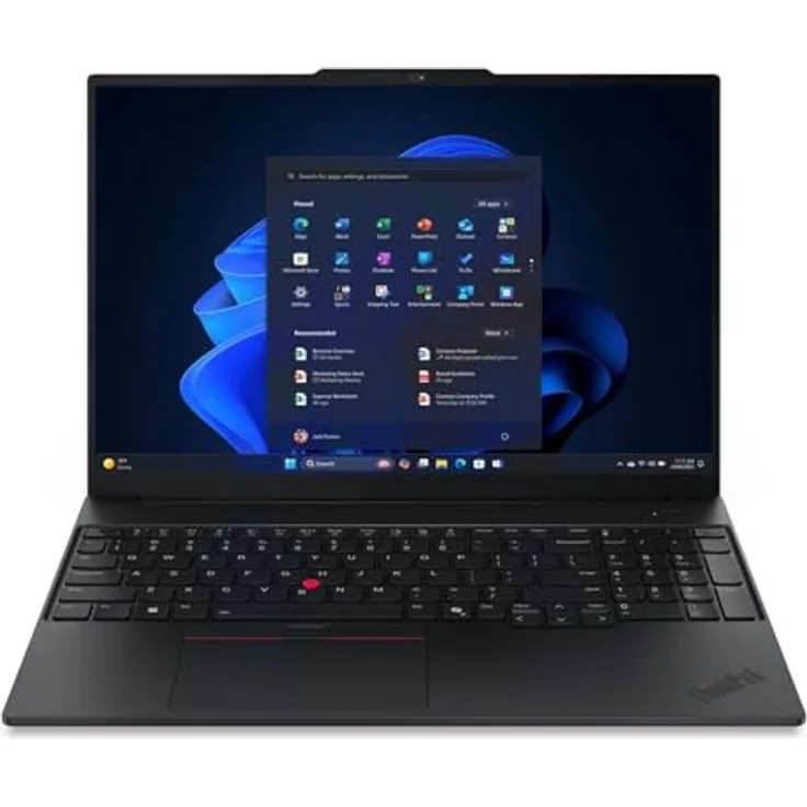 Lenovo ThinkPad E16 G3 21SR0047GE, 16" WUXGA Laptop mit Intel Core Ultra 5, 8 GB RAM und 256 GB SSD, Windows 11 Professional, 1.6 kg
