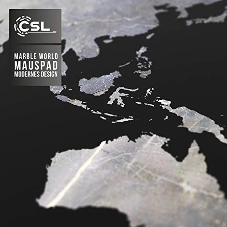 CSL-Computer TITANWOLF XXL Mauspad Gaming Titanwolf 900x400 mm - verbessert Präzision und Geschwindigkeit - Weltkarte – Bild 2