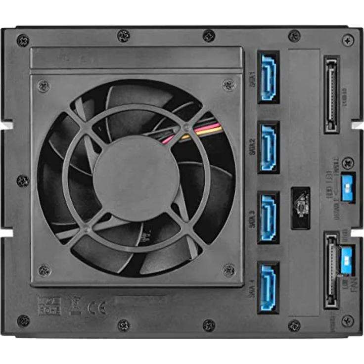 Silverstone SST-FS304-12G - Gehäuse mit DREI 5,25” Montagenuten für Vier 3,5” SAS-12G / SATA-6Gbit/s HDD/SSD – Bild 5