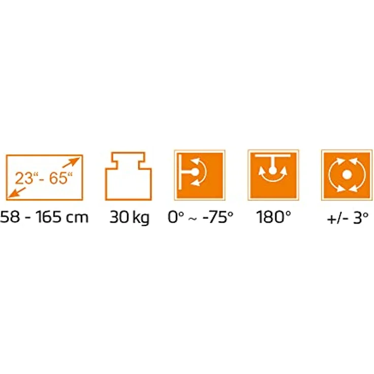 Mywall TV-Deckenhalterung HL46MWL Motorisiert&Klappbar für Flachbildschirme mit Smart Home Steuerung für 23-65 Zoll, Belastung bis 30 kg mit 180° Drehfunktion – Bild 5