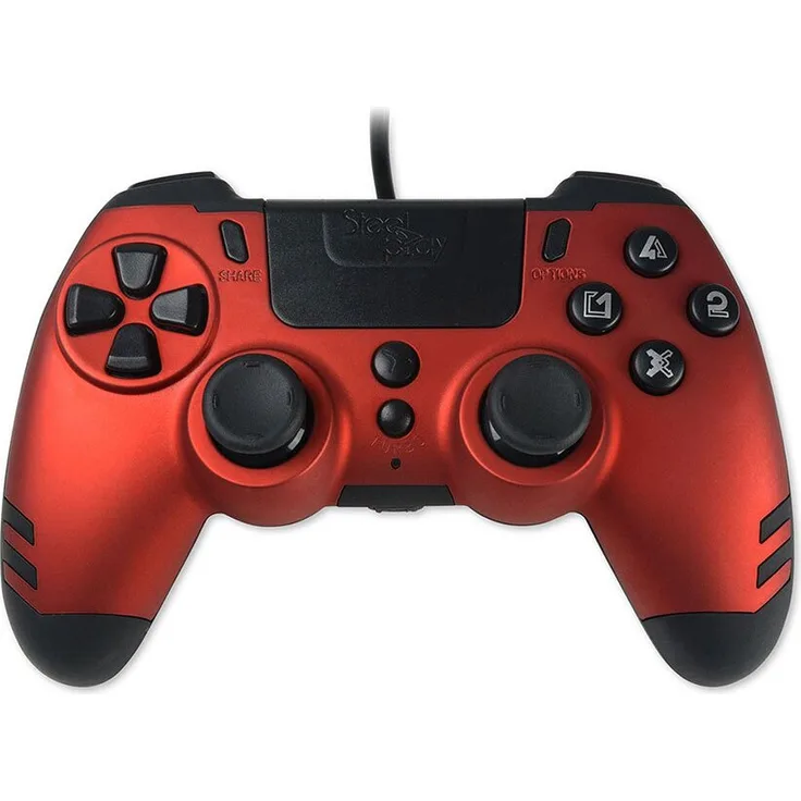 Steelplay Wired MetalTech Controller, PS4-kompatibel, Orange One Size