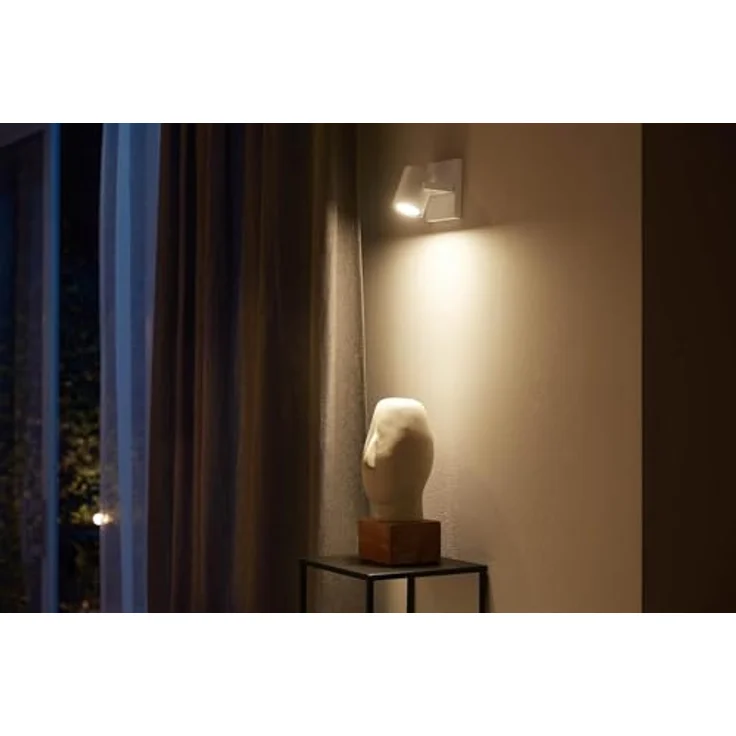 Philips Hue White & Color Ambiance Argenta Deckenlampe mit Einerspot, smarte Lichtsteuerung über Sprache und App, weiß – Bild 5