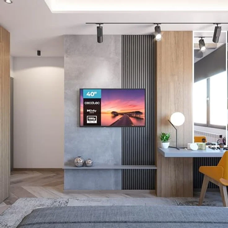 Cecotec 0 Serie 0040, 40 Zoll LED-Fernseher mit Full HD, Dolby-System, 16W Lautsprecher, 3 HDMI und 2 USB-Anschlüsse – Bild 3