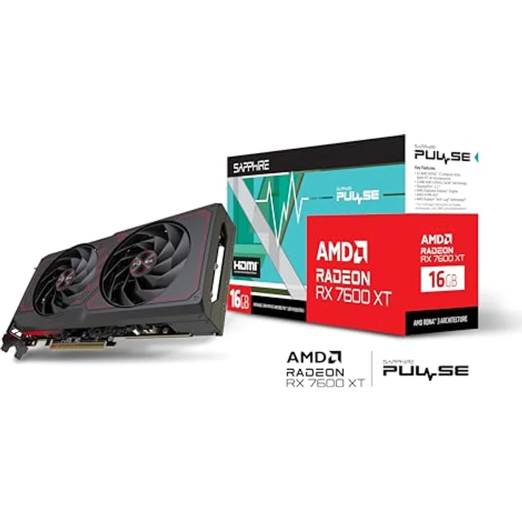 Sapphire Pulse AMD Radeon™ RX 7600 XT Gaming OC 16GB GDDR6 Dual HDMI/Dual DP – Bild 4