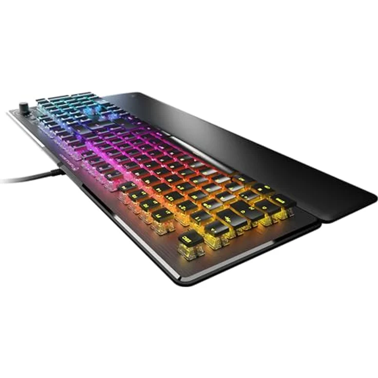 Turtle Beach Vulcan II – Mechanische PC Gaming-Tastatur, Titan II-Schalter, anpassbare beleuchtete RGB-Tasten, abnehmbare Handballenauflage, Aluminiumplatte – Schwarz – Bild 2