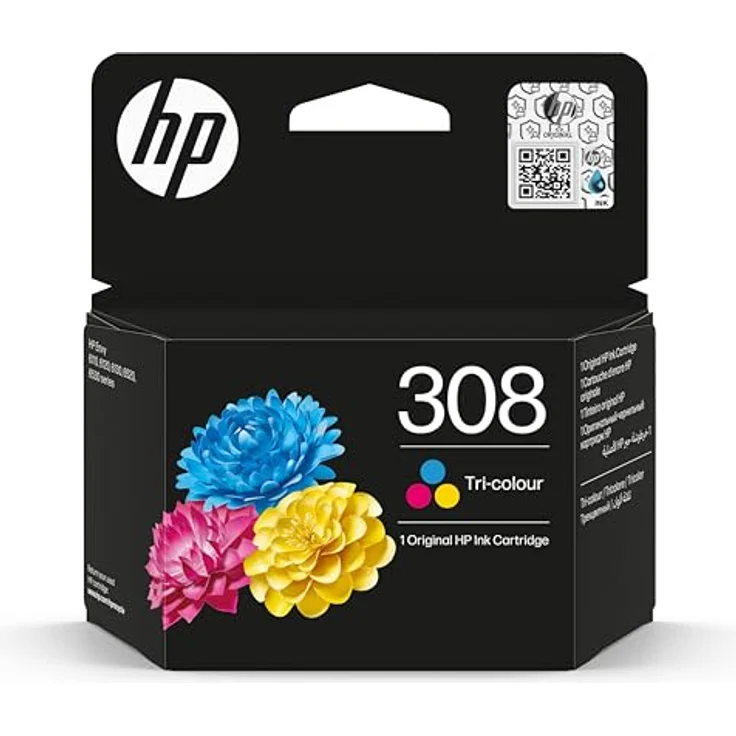 HP Druckerpatrone 308 Original, 3er Set in Cyan, Magenta und Gelb, geeignet für Heim- und Kleinbürodrucke, recyclebar – Bild 1