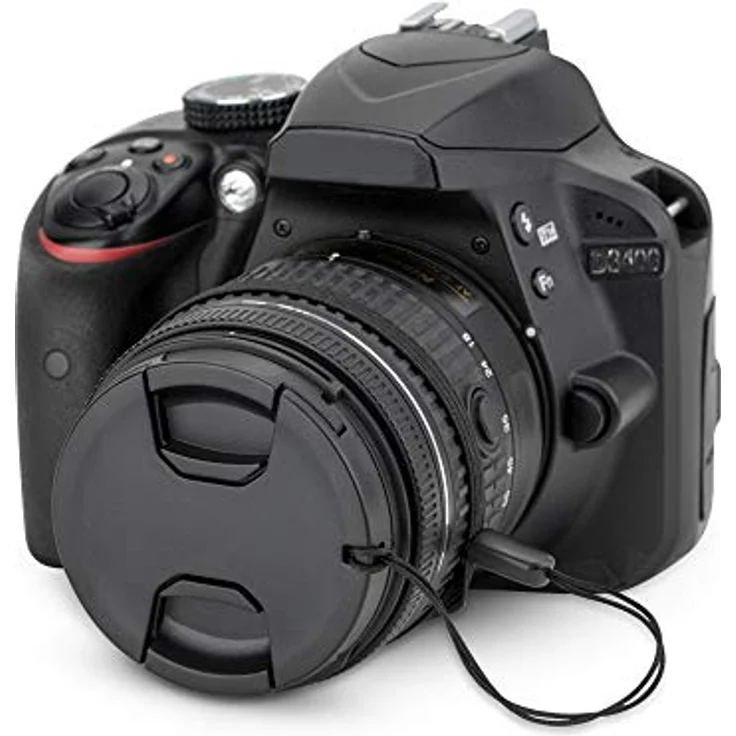 PROfezzion 2 Stück 55mm Objektivdeckel mit Halteband Kordel, für Nikon D3500 D3400 D5600 und Sony A7 A7II A7III IV, schützt vor Kratzern und Staub – Bild 5