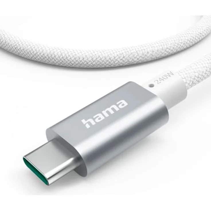 Hama USB C Kabel 1,50 m (Schnellladekabel USB-C auf USB-C, High Speed 10 Gbit/s Datenübertragung, für PC, MacBook, Smartphone etc.) weiß – Bild 4