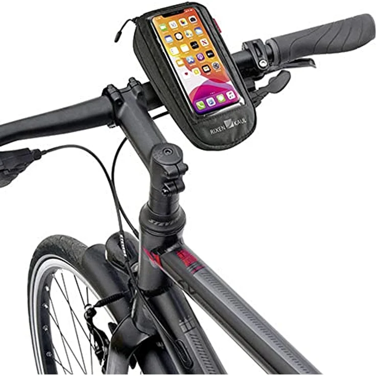 KLICKfix Phone Bag Comfort M KLICKfix mit Adapter transparent-schwarz, mit Drehkupplung – Bild 6