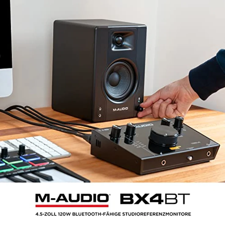 M-AUDIO BX4 BT, 2x Bluetooth-Multimedia-Referenzmonitore mit 120 Watt, schwarz – Bild 8