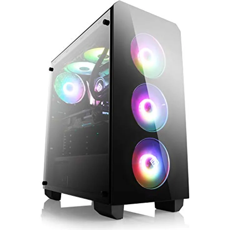 Boost Boxx Gaming PC mit Windows 11 Home, AMD Ryzen 7 9800X3D 8X 4700 MHz, 2000 GB M.2 SSD, 32 GB DDR5-RAM, NVIDIA GeForce RTX 5070, ASUS Mainboard, USB 3.2, M11890H