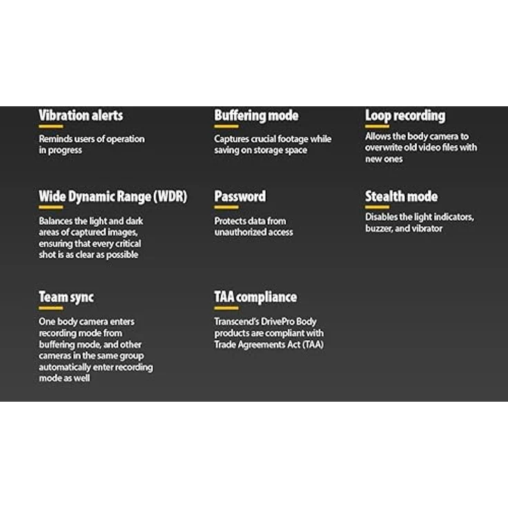 Transcend DrivePro Body 40, 128GB 2K QHD Bodycam mit WLAN, Bluetooth, GPS, spritzwassergeschützt, Schwarz – Bild 14