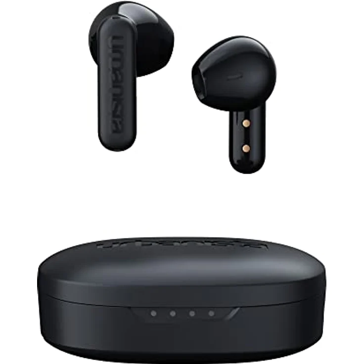 Urbanista Copenhagen True Wireless In Ear Kopfhörer Bluetooth 5.2, Touch-Bedienung Earbuds & Noise Cancelling Mikrofon, 32 Std. Spielzeit, USB C Ladecase, IPX4 Wasserabweisend, Mitternachtsschwarz – Bild 1