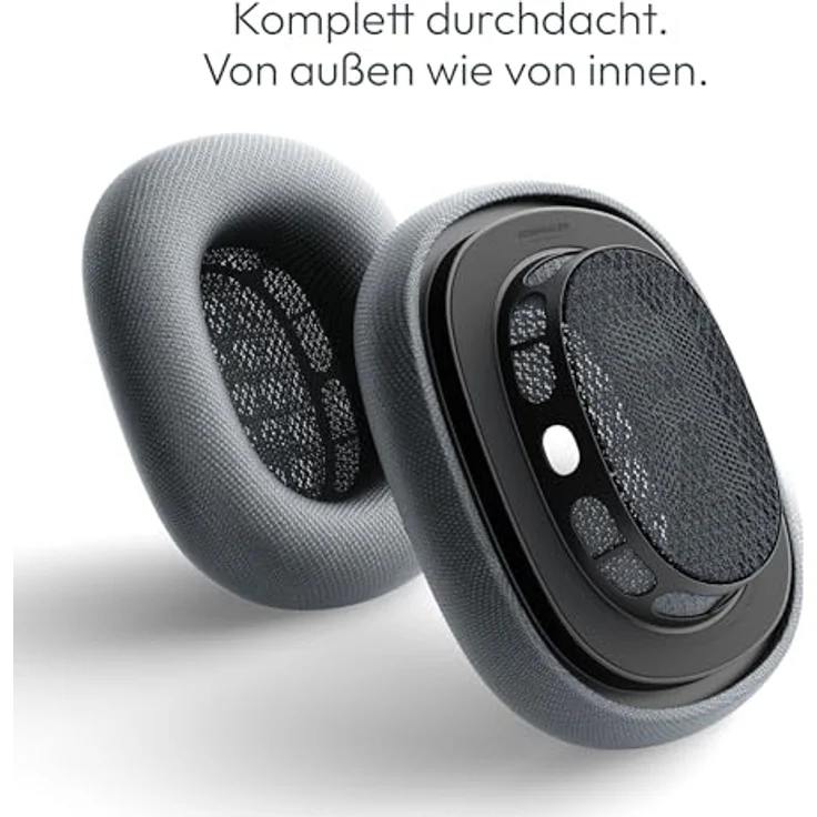 Vonmählen Air Cushions, Ersatz Ohrpolster für AirPods Max, magnetische Befestigung, atmungsaktiv und schweißresistent - Navy – Bild 5