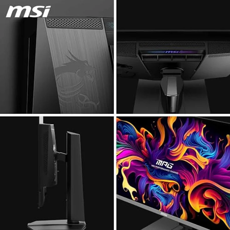 MSI MPG 272URX QD-OLED, 26,5 Zoll Gaming Monitor 4K UHD, 240Hz, 0,03ms, 99% DCI-P3, DisplayHDR True Black 400, DP 2.1a, HDMI 2.1, USB Typ-C – Bild 5
