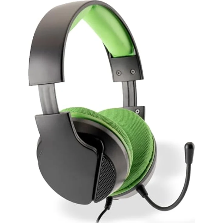 Trade Invaders Universal Headset SPX-300, Kabelgebundenes Gaming Headset für Xbox X/S in Grün und Schwarz, Mehrfarbig – Bild 3
