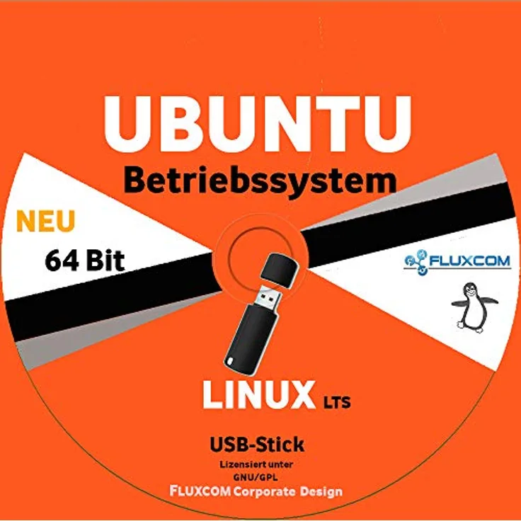 Ubuntu 22.04.3 LTS 32-GB USB-Stick Linux Betriebssystem Markenware
