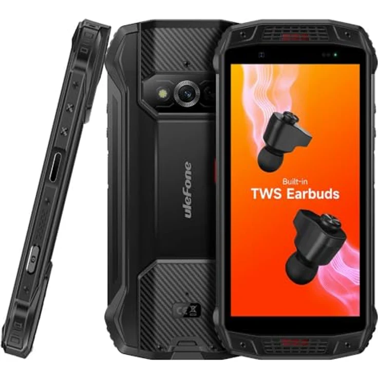 Ulefone Smartphone Armor 15 Schwarz, robustes Outdoor-Smartphone – Bild 3