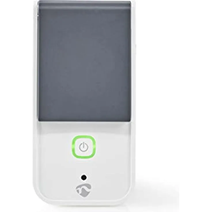 Nedis WIFIPO120EWT, Smarte WLAN Steckdose, spritzwassergeschützt, Steuerung über App und Sprachassistenten, IP44