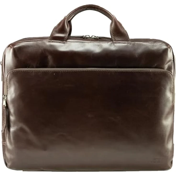 Jost Skagen Business Bag, Laptop-Tasche mit gepolsterten Fächern, Rotbraun, 41 x 31 x 11 cm – Bild 2
