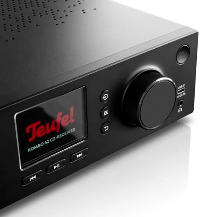 Teufel KOMBO 62 Mk2, 2.1 Kanal CD-Receiver mit DAB+, FM-Radio und Bluetooth, Schwarz – Bild 3