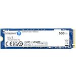 Kingston NV3 NVMe PCIe 4.0 Interne SSD 500GB M.2 2280-SNV3S/500G, Gen 4x4 NVMe PCIe-Leistung, Schwarz