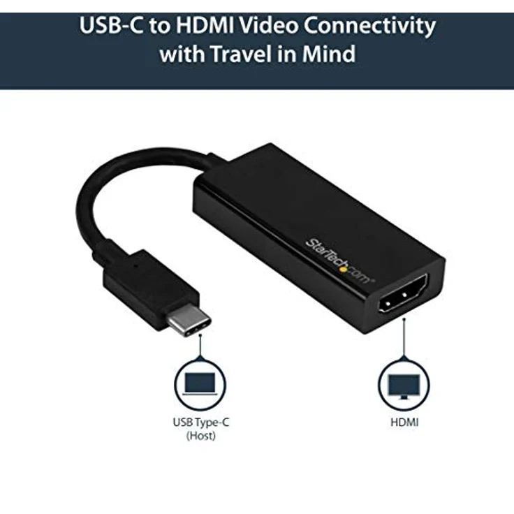 StarTech.com USB-C auf HDMI Adapter mit HDR - 4K 60Hz - schwarz - USB Typ C auf HDMI Konverter - CDP2HD4K60H – Bild 3