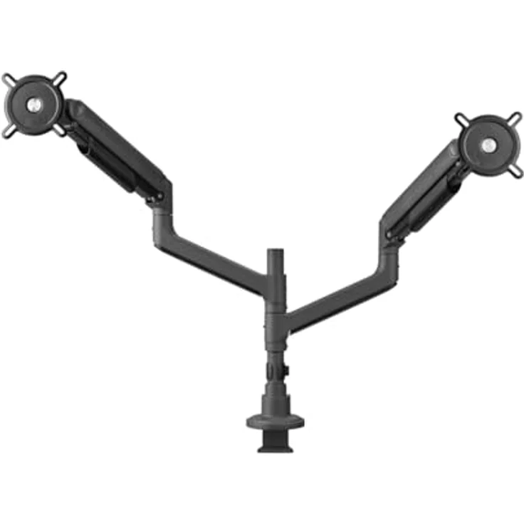 One For All DM5210, Heavy Duty Dual Monitorarm für 17-50 Zoll Monitore, Tragkraft 20 kg pro Bildschirm, Kabelmanagement, Klemme und Öse montagemöglichkeit – Bild 2