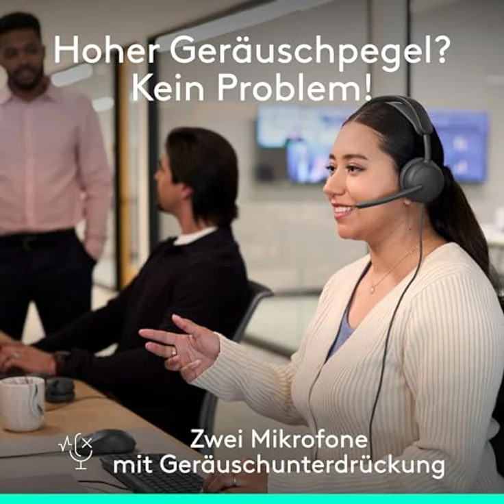 Logitech Zone Wireless 2 ES for Business, kabelloses Headset mit adaptivem Hybrid ANC, Microsoft Teams-zertifiziert, Bluetooth, Grafit – Bild 5