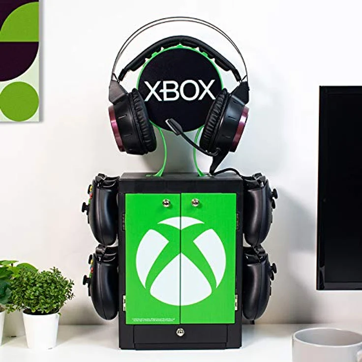 Numskull OFFICIAL XBOX GAMING LOCKER, Diskettenhalter für Spiele, schwarz – Bild 2