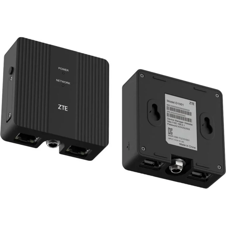 ZTE D1001 Industrial 4G Router, robustes Netzwerkgerät mit bis zu 150 Mbps, dual SIM, IP30-zertifiziert, für industrielle Anwendungen
