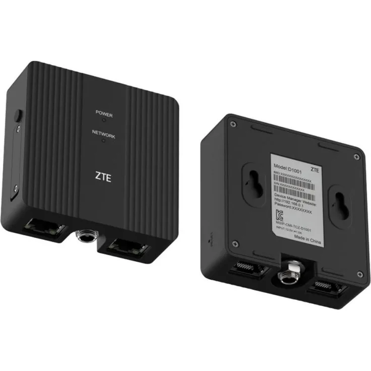 ZTE D1001 Industrial 4G Router, robustes Netzwerkgerät mit bis zu 150 Mbps, dual SIM, IP30-zertifiziert, für industrielle Anwendungen