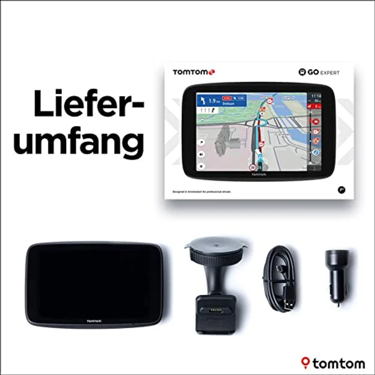 TomTom GO Expert EU 7" LKW/Trucker Navi, professionelle Navigation mit individuellen Routen und wöchentlichen Karten-Updates – Bild 8