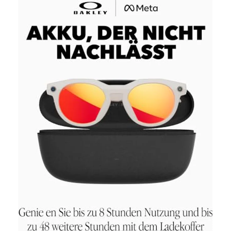 Oakley Meta HSTN, AR Brille mit 12 MP Kamera, 32 GB Speicher, IPX4 Schutz und Bluetooth 5.3 – Bild 4