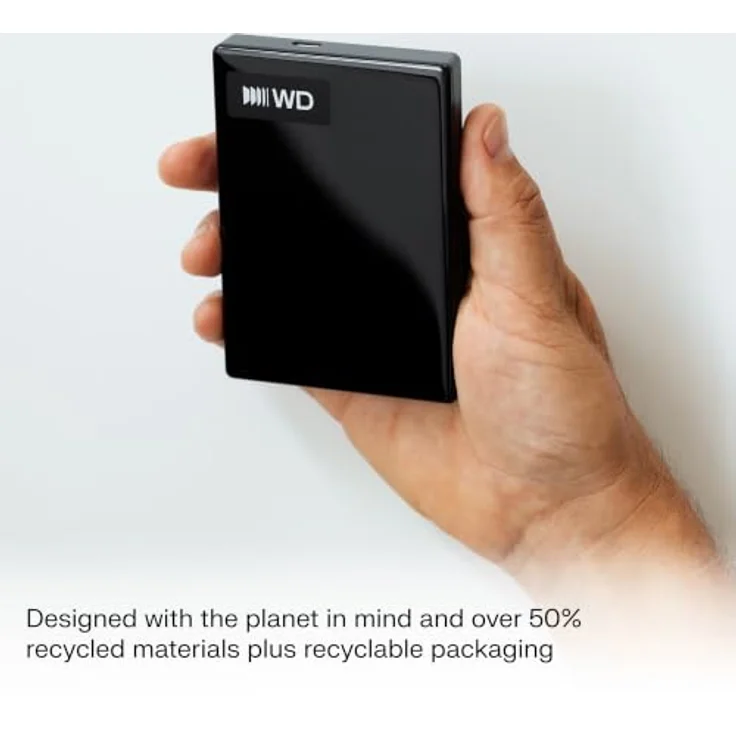 Western Digital My Passport WDBTBU0060BBK-WESN, 6 TB externe Festplatte, 2.5", USB-C, Schwarz, 256-Bit Hardwareverschlüsselung, inkl. WD Backup Software – Bild 6