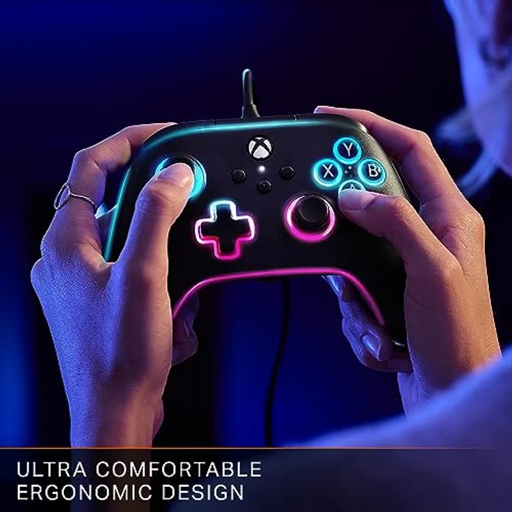 PowerA XB Controller Advantage wired Lumectra black - RGB-Beleuchtung, zusätzliche Funktionen, ergonomisches Design – Bild 7