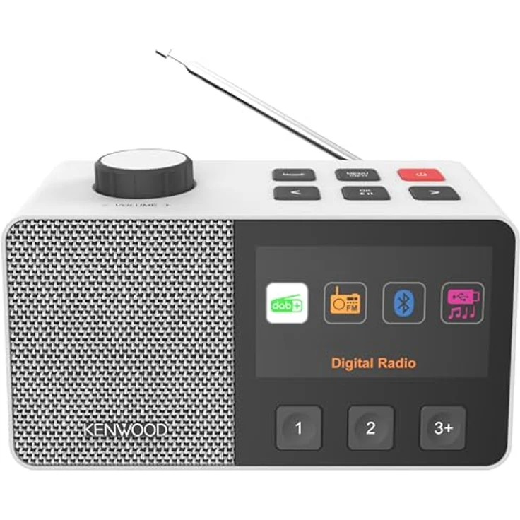 Kenwood CR-M70DAB-W, Tragbares Digitalradio mit DAB+, FM, Bluetooth und USB-C, Weiss – Bild 2