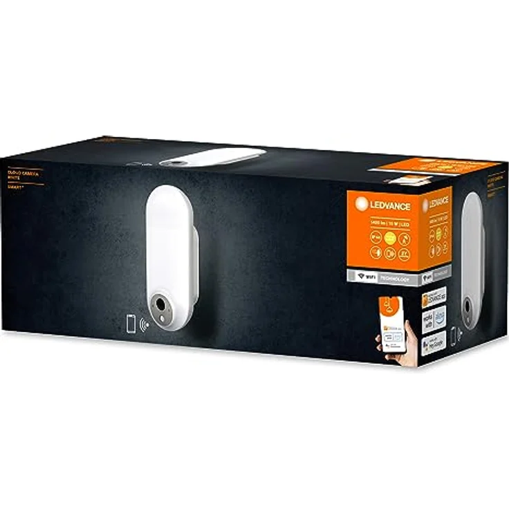Ledvance Smart+ Camera Cloud, Netzwerkkamera, Weiss mit 3-MP-Kamera und Bewegungssensor – Bild 2