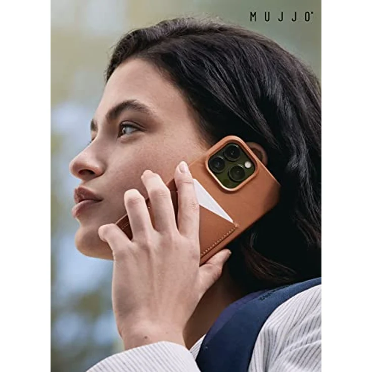 Mujjo Lederhülle für iPhone 14 Pro Max | Schutzhülle mit Kartenhalter, Lederhülle für iPhone 14 Pro Max, Handyhülle für iPhone 14 Pro Max, Brieftasche für iPhone 14 Pro Max – Bild 3