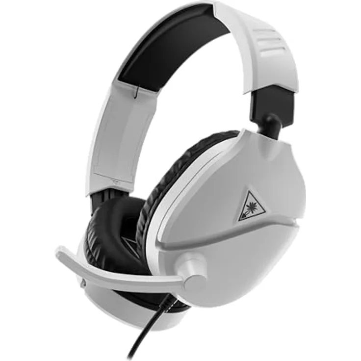 TURTLE BEACH RECON 70P, Over-ear Gaming Headset mit Surround Sound und 40-mm Lautsprechern, Weiß
