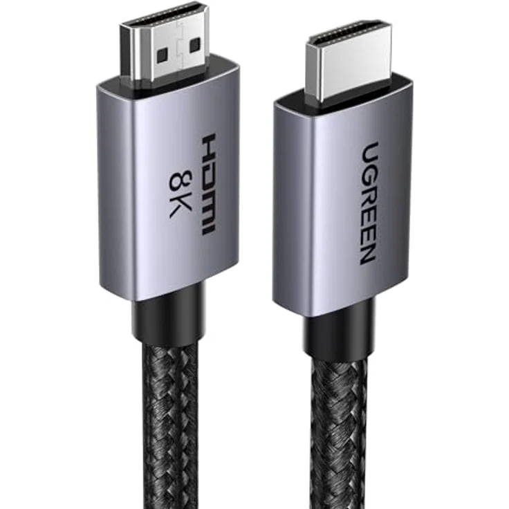 UGREEN HDMI 2.1 Kabel, 8K@60Hz & 4K@240Hz, 48Gbps, 8M, Ultra High Speed, eARC, Dolby Atmos – Bild 1