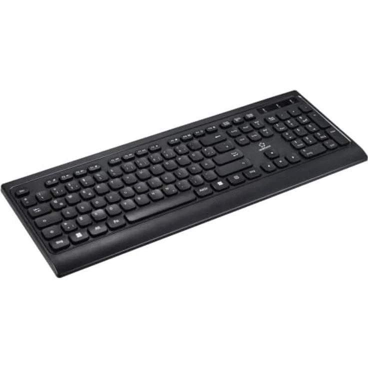 Renkforce RF-5799534 Kabellos Tastatur Deutsch, QWERTZ Schwarz mit Stabiler 2.4G Wireless-Verbindung – Bild 2