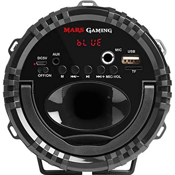 Mars Gaming MSB0 tragbarer Bluetooth Lautsprecher (10 Watt, USB, Micro SD, RGB Flow) schwarz – Bild 2